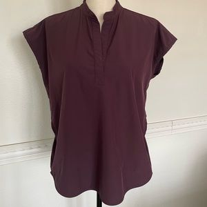 Women’s Dark Fig Rafaela Oversized Scrub Top - XS